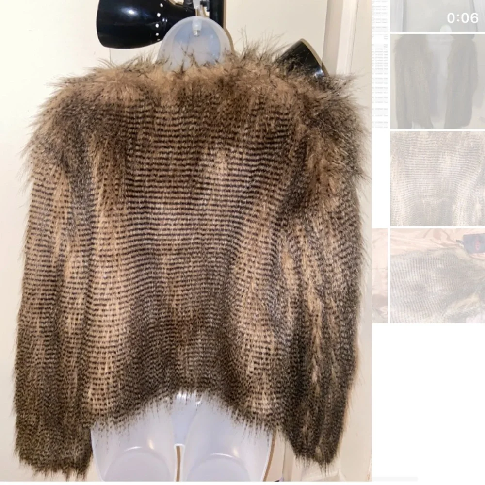 Faux fur jacket - Picture 4 of 8